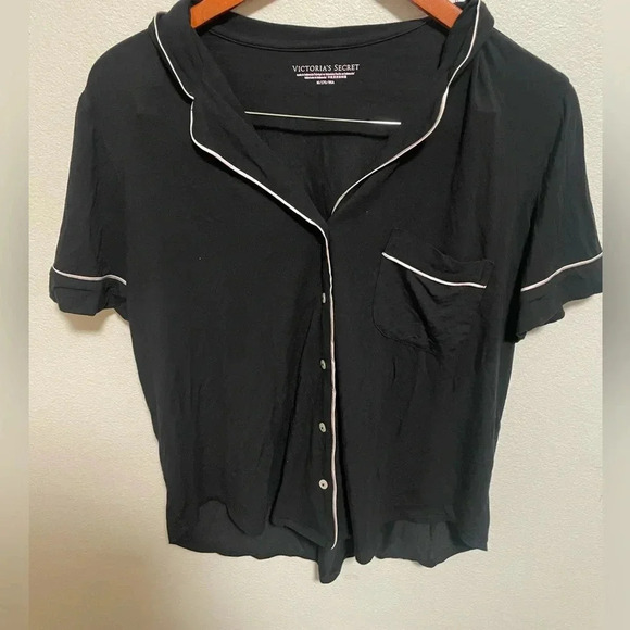 Victorias Secret black pijama shirt size Medium - Picture 2 of 5